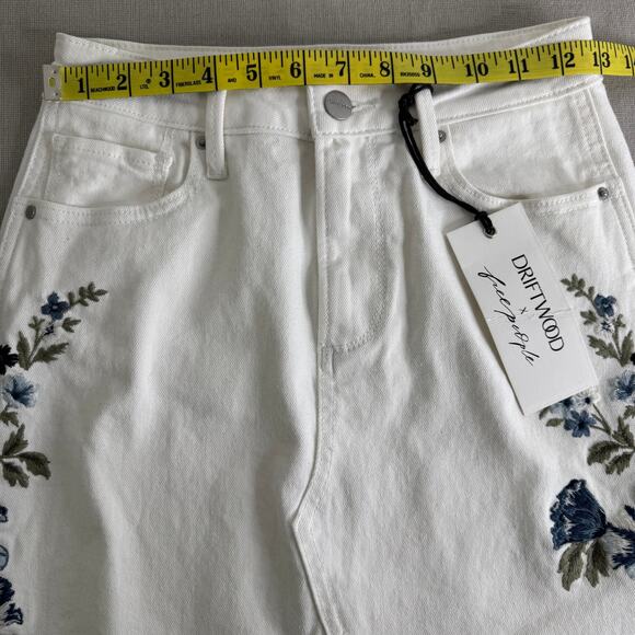 Driftwood x Free People Bluebell Fleur Denim Skirt - Picture 9 of 11